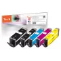 Peach PI100-356 Tintenpatrone 5 Stk. kompatibel Standardreichweite Schwarz, Cyan, Magenta, Gelb