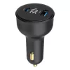 Kfz-Ladegerät Gembird TA-UC-AC2PD30LCD-CAR-01, USB-C, 30 W, 12–24 V, schwarz
