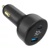 Kfz-Ladegerät Gembird TA-UC-AC2PD30LCD-CAR-01, USB-C, 30 W, 12–24 V, schwarz