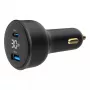 Kfz-Ladegerät Gembird TA-UC-AC2PD30LCD-CAR-01, USB-C, 30 W, 12–24 V, schwarz