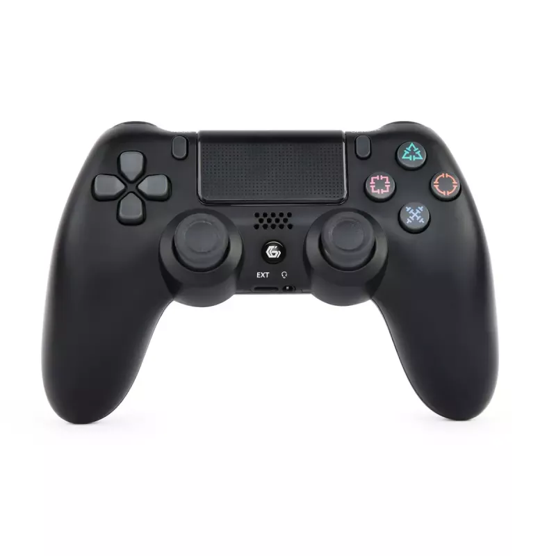 Gamepad GEMBIRD JPD-PS4BT-02 Schwarz – Bluetooth, RF, USB, Li-Ion-Akku, PS4