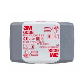 Gas- und Dampfpatrone 3M 6038 P3-Filtration 80 Stk.