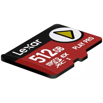 MicroSDXC-Flash-Speicher Lexar PLAY PRO 512 GB UHS-I U3 — 900 MB/s Lesen, 600 MB/s Schreiben