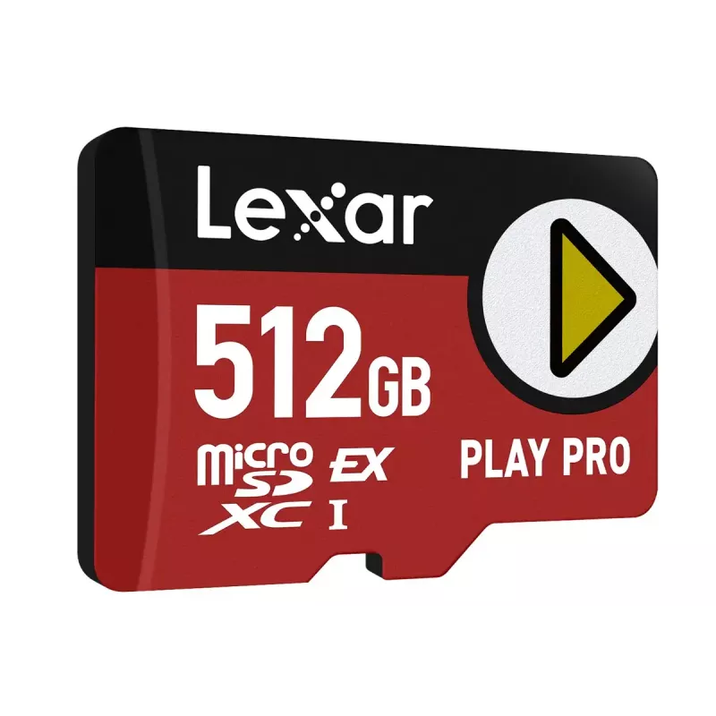 MicroSDXC-Flash-Speicher Lexar PLAY PRO 512 GB UHS-I U3 — 900 MB/s Lesen, 600 MB/s Schreiben