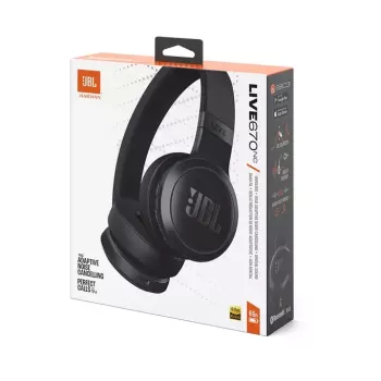 JBL Live 670NC Headset Kabellos Kopfhörer-Bügel Anrufe/Musik Bluetooth Schwarz