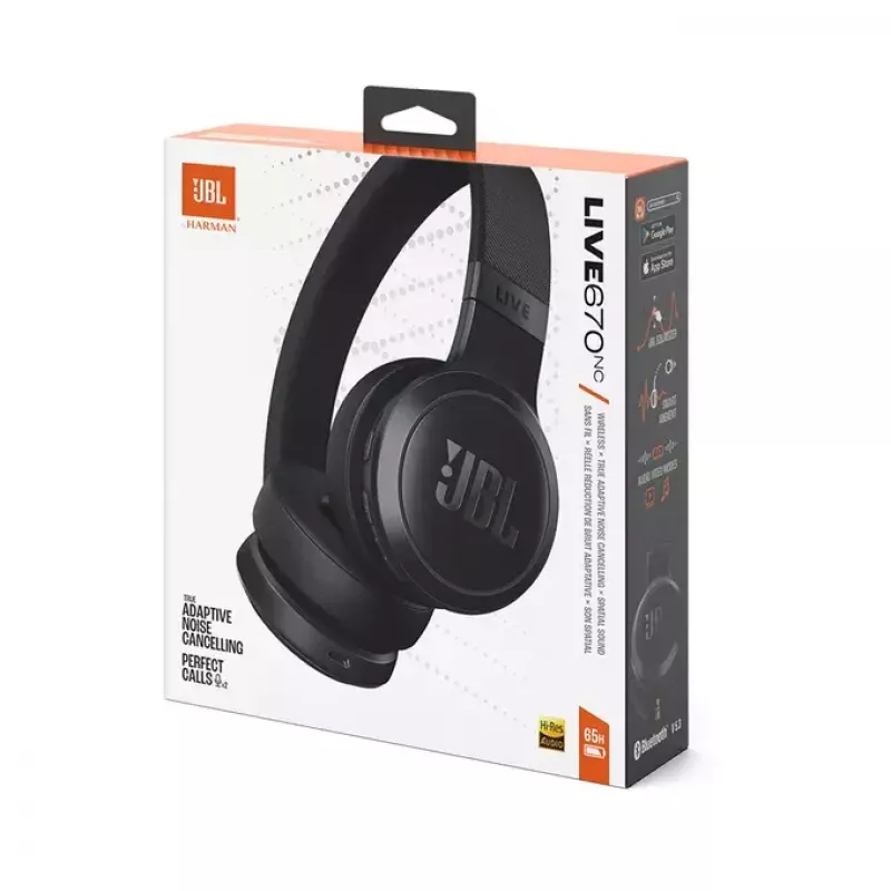 JBL Live 670NC Headset Kabellos Kopfhörer-Bügel Anrufe/Musik Bluetooth Schwarz