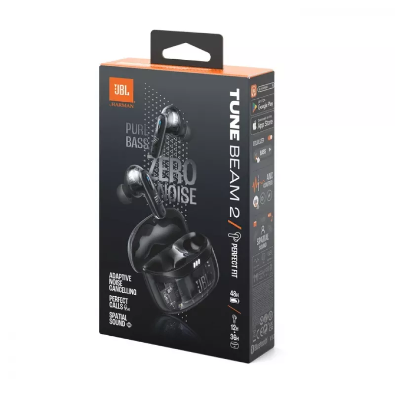 JBL Tune Beam 2 Ghost Edition Headset Kabellos In-Ear Musik/Alltag Bluetooth Schwarz
