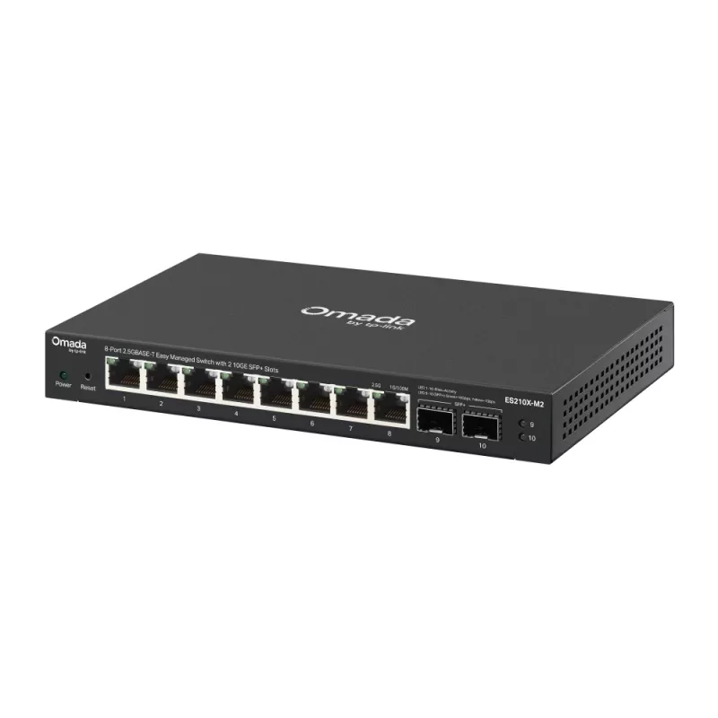 Verwalteter 2,5G Ethernet Switch TP‑Link ES210X‑M2 — 8x 2,5G (100/1000/2500), 80 Gbit/s, Desktop-/Wandmontage