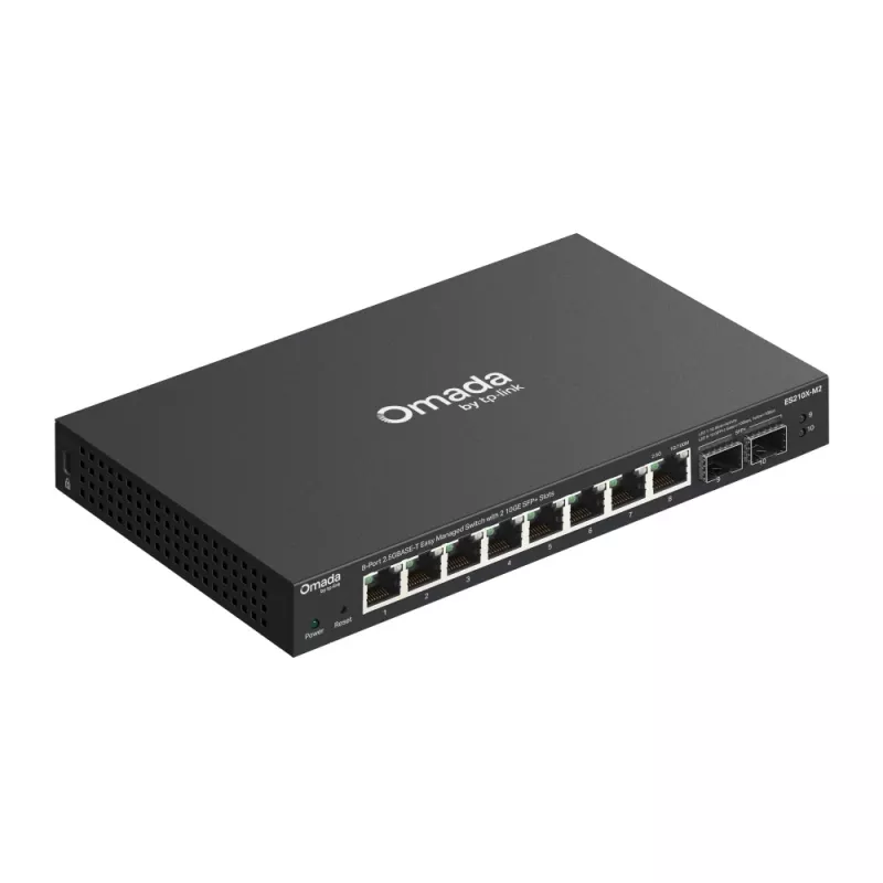 Verwalteter 2,5G Ethernet Switch TP‑Link ES210X‑M2 — 8x 2,5G (100/1000/2500), 80 Gbit/s, Desktop-/Wandmontage
