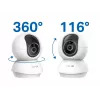 TP-LINK Tapo C250 | Pan/Tilt AI Home Security Wi-Fi-Kamera | PTZ | 8 MP | 4mm/F1.6 | H.265 | microSD-Karte bis zu 512 GB
