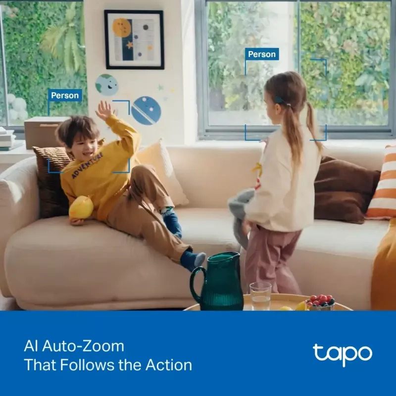TP-LINK Tapo C250 | Pan/Tilt AI Home Security Wi-Fi-Kamera | PTZ | 8 MP | 4mm/F1.6 | H.265 | microSD-Karte bis zu 512 GB