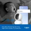 TP-LINK Tapo C250 | Pan/Tilt AI Home Security Wi-Fi-Kamera | PTZ | 8 MP | 4mm/F1.6 | H.265 | microSD-Karte bis zu 512 GB