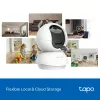 TP-LINK Tapo C250 | Pan/Tilt AI Home Security Wi-Fi-Kamera | PTZ | 8 MP | 4mm/F1.6 | H.265 | microSD-Karte bis zu 512 GB