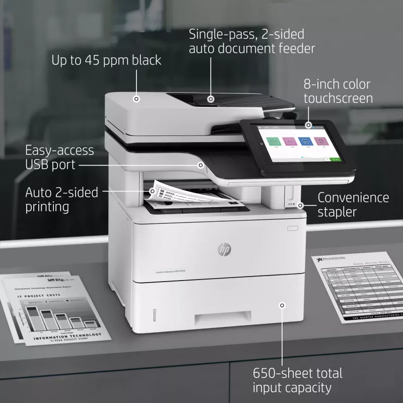 Multifunktionsdrucker HP LaserJet Enterprise MFP M528f Laser Monodruck