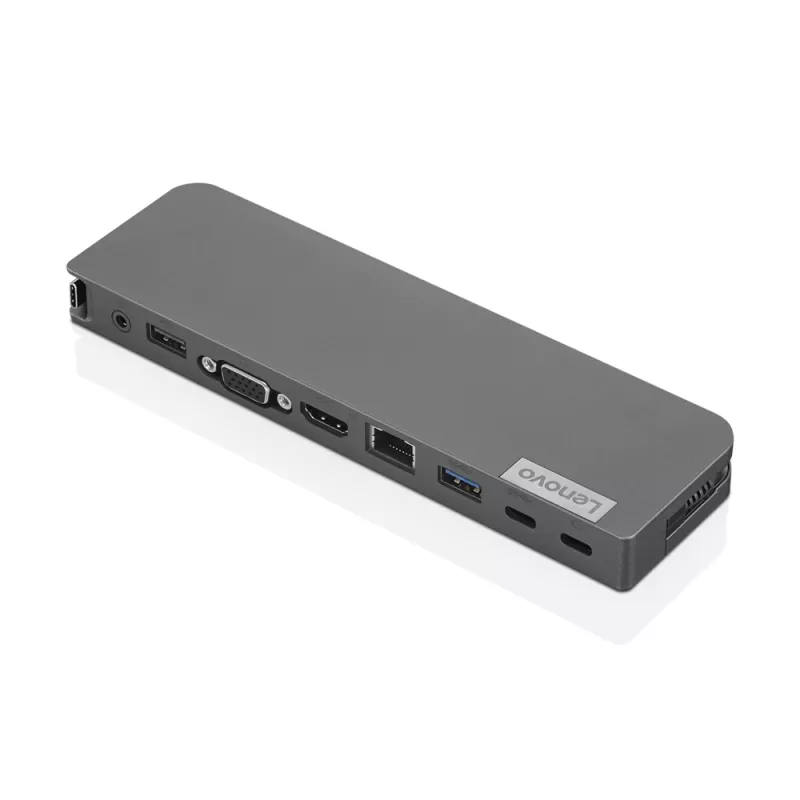 Lenovo USB-C Mini Dock Kabel USB 3.2 Gen 1 (3.1 Gen 1) Type-C Grau