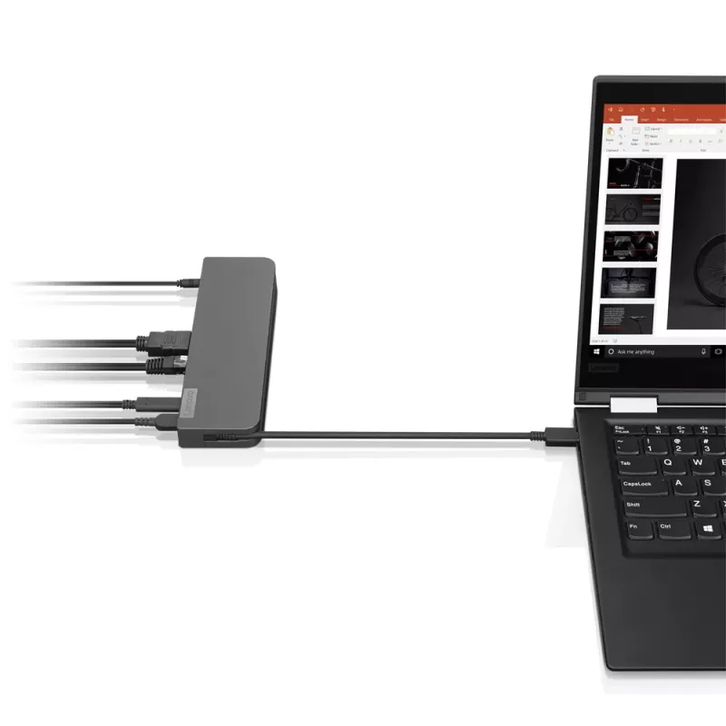 Lenovo USB-C Mini Dock Kabel USB 3.2 Gen 1 (3.1 Gen 1) Type-C Grau