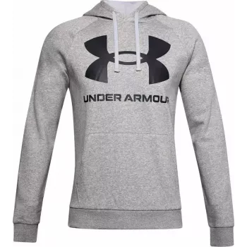 Hoodie Under Armour Rival Fleece Big Logo Grau — Herren, Modell 1357093 011