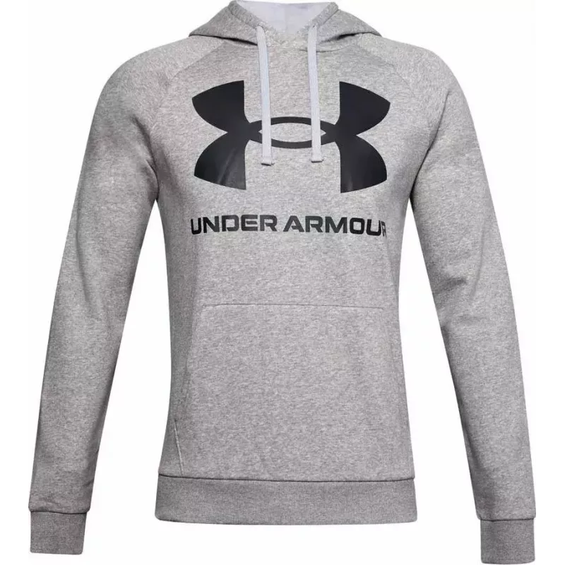 Hoodie Under Armour Rival Fleece Big Logo Grau — Herren, Modell 1357093 011