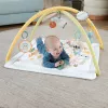 Fisher-Price Sensimals Simply Senses Neugeborenen-Spieldecke Baby-Aktivitätsmatte mit 6 sensorischen Spielzeugen