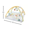 Fisher-Price Sensimals Simply Senses Neugeborenen-Spieldecke Baby-Aktivitätsmatte mit 6 sensorischen Spielzeugen