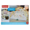 Fisher-Price Sensimals Simply Senses Neugeborenen-Spieldecke Baby-Aktivitätsmatte mit 6 sensorischen Spielzeugen
