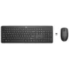 HP 235 Wireless-Maus-und-Tastatur-Kombination, Volle Größe (100 %), Kabellos, RF Wireless, Schwarz, Maus enthalten