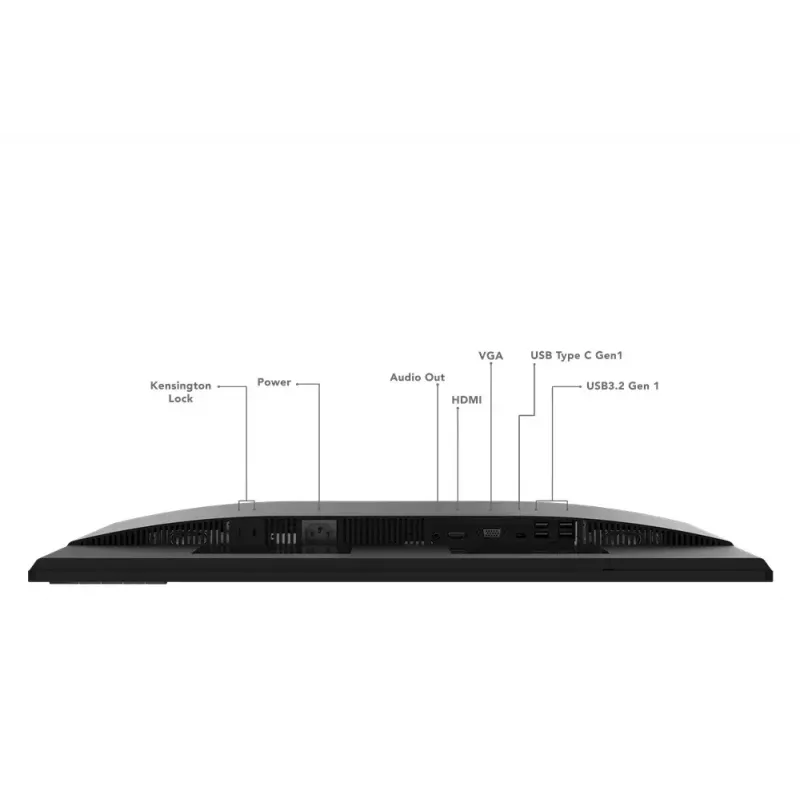 27 Zoll LED-Monitor Lenovo L27M-30, 1920×1080 Full HD, IPS, 6 ms, 250 cd/m², USB 3.2 Hub, Lautsprecher, VESA, Silber/Schwarz