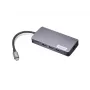 Docking-Adapter Lenovo GX91M73946 USB-C Kabelgebunden, 100 W, HDMI, VGA, 3x USB-A, SD-Kartenleser, Gigabit-Ethernet, 4K@30Hz, Grau