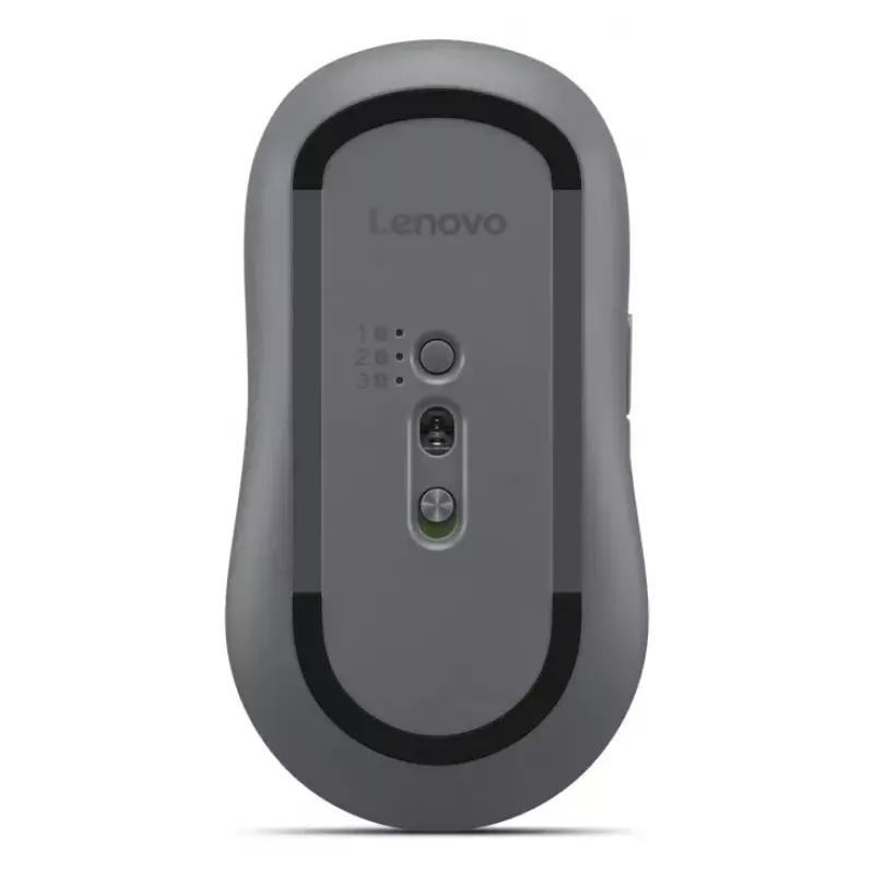 Kabellose beidhändige Maus Lenovo Yoga Office Bluetooth 5.3 Optisch 4000 DPI, 8 Tasten, grau, AA-Batterie