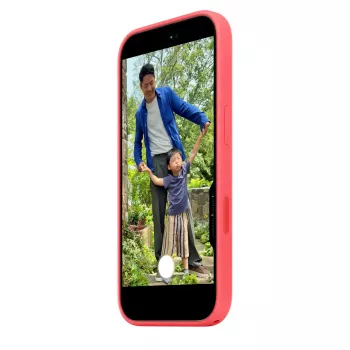 Silikonhülle mit MagSafe für Apple iPhone 17 — Bright Guava, passend für 6,3 Zoll (16 cm) Bildschirm
