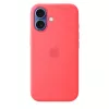 Silikonhülle mit MagSafe für Apple iPhone 17 — Bright Guava, passend für 6,3 Zoll (16 cm) Bildschirm