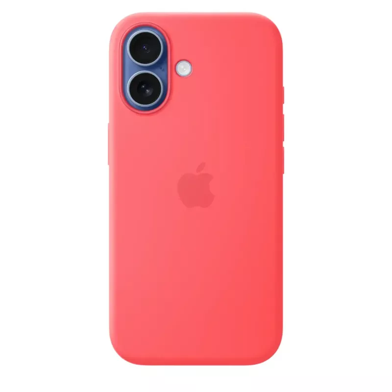 Silikonhülle mit MagSafe für Apple iPhone 17 — Bright Guava, passend für 6,3 Zoll (16 cm) Bildschirm