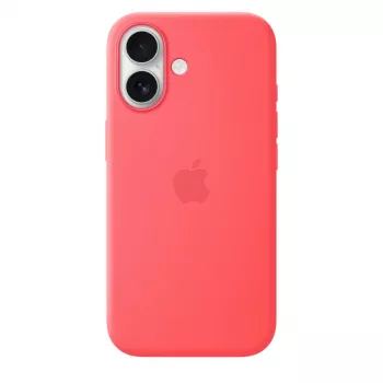 Silikonhülle mit MagSafe für Apple iPhone 17 — Bright Guava, passend für 6,3 Zoll (16 cm) Bildschirm