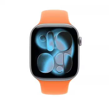 Sport Band für Apple Watch 46 mm — Clementine (Orange), Größe S/M, Handgelenk 140–190 mm