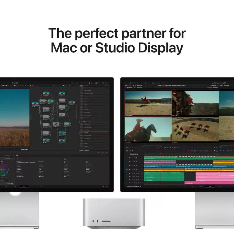 Monitor Apple Studio Display XDR — 27 Zoll 5K (5120×2880), LED, Nanotexturglas, neigungs- und höhenverstellbarer Ständer, Silber