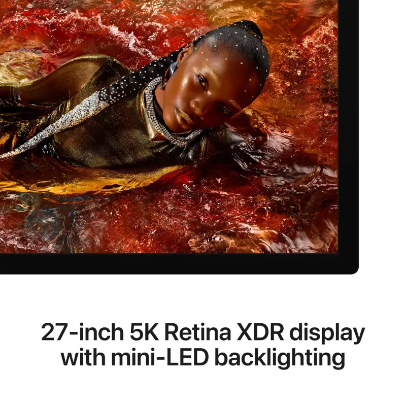 Monitor Apple Studio Display XDR — 27 Zoll 5K (5120×2880), LED, Nanotexturglas, neigungs- und höhenverstellbarer Ständer, Silber