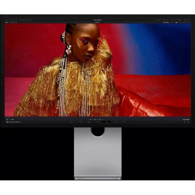 Monitor Apple Studio Display XDR — 27 Zoll 5K (5120×2880), LED, Nanotexturglas, neigungs- und höhenverstellbarer Ständer, Silber