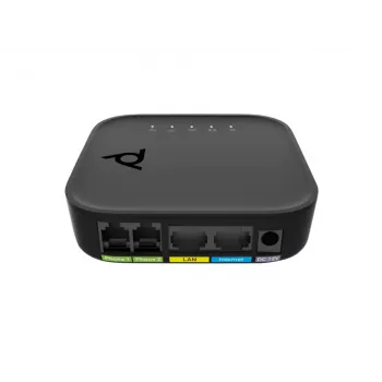 Voice-Port-Adapter POLY ATA 402 2FXS VoIP-Adapter mit Open SIP, G.711/OPUS, Gleichstrom, 100–240 V AC-Eingang
