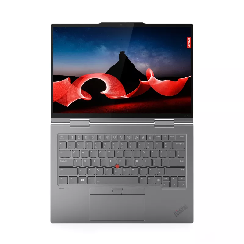 Lenovo ThinkPad X1 2-in-1 Gen 9 Intel Core Ultra 7 155U Hybrid (2-in-1) 35,6 cm (14 Zoll) Touchscreen WUXGA 16 GB LPDDR5x-SDRAM 512 GB SSD Wi-Fi 6E (802.11ax) Windows 11 Pro Deutsch Grau