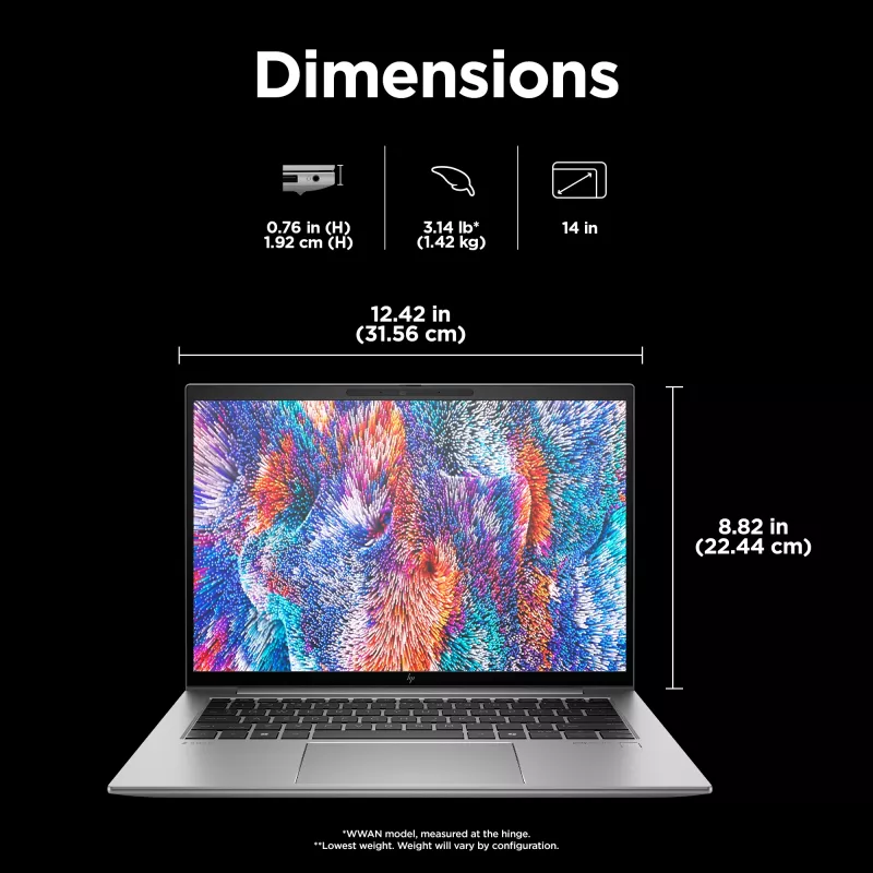 HP ZBook Firefly G11 Intel Core Ultra 5 135H Mobile Workstation 35,6 cm (14 Zoll) WUXGA 16 GB DDR5-SDRAM 1 TB SSD NVIDIA RTX A500 Wi-Fi 6E (802.11ax) Windows 11 Pro AI Workstation, AI PC Grau