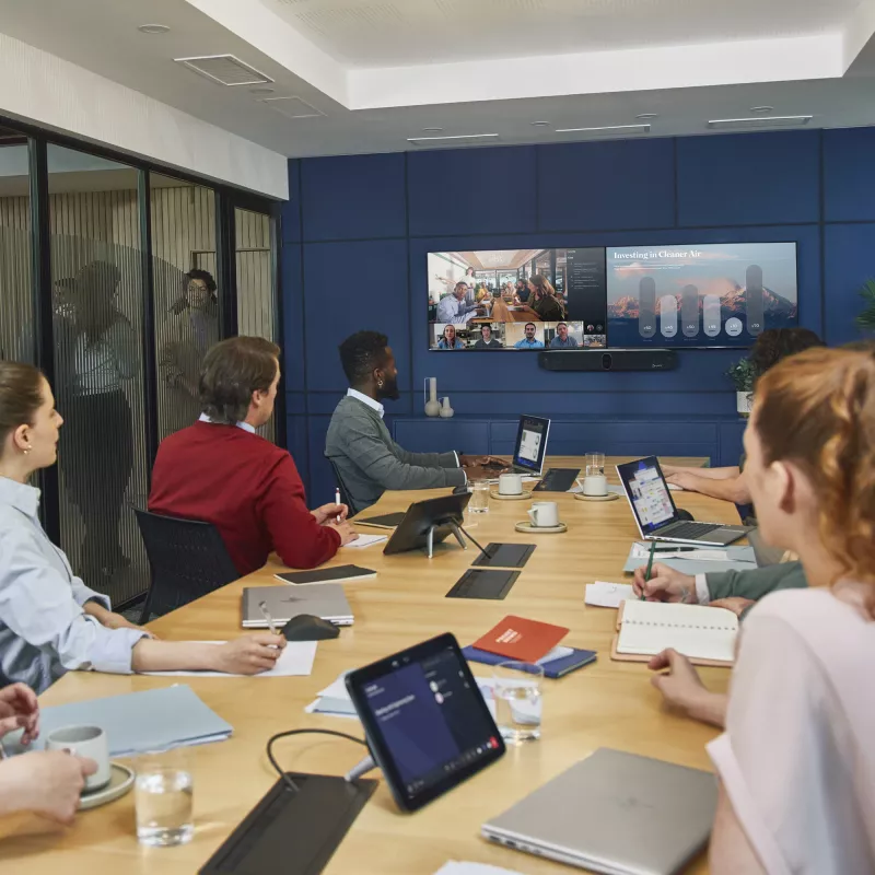 HP Poly Studio X72 All-in-One-Videoleiste mit TC10-Controller-Kit