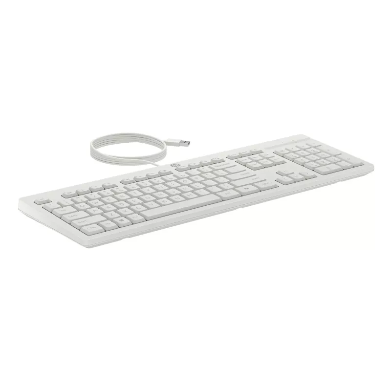 HP 225 Kabelgebundene Maus- und Tastaturkombination, Full-Size (100 %), Kabelgebunden, USB, Weiß, Maus enthalten