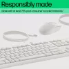 HP 225 Kabelgebundene Maus- und Tastaturkombination, Full-Size (100 %), Kabelgebunden, USB, Weiß, Maus enthalten