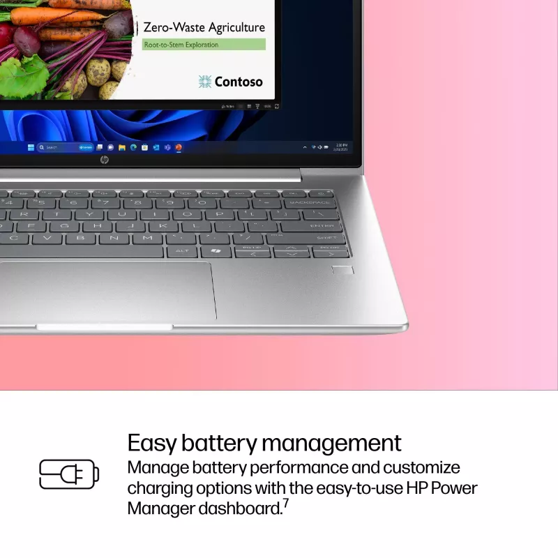 HP ProBook 4 G1iR Intel Core 5 120U Laptop 35,6 cm (14 Zoll) WUXGA 16 GB DDR5-SDRAM Wi-Fi 6E (802.11ax) Windows 11 Pro Silber