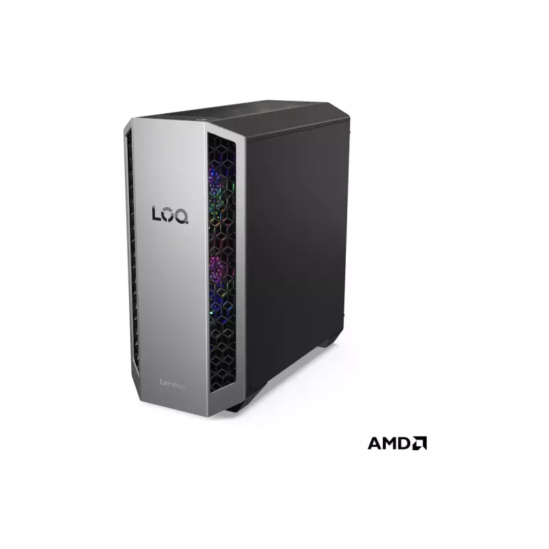 Desktop-Tower Lenovo LOQ 26ADR10 — AMD Ryzen 7 8745HX, 32 GB DDR5 (2×16 GB), 1 TB, NVIDIA GeForce RTX 5060 Ti, Windows 11 Home