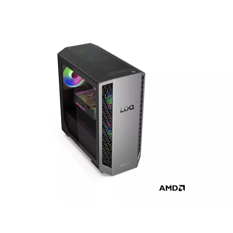 Desktop-Tower Lenovo LOQ 26ADR10 — AMD Ryzen 7 8745HX, 32 GB DDR5 (2×16 GB), 1 TB, NVIDIA GeForce RTX 5060 Ti, Windows 11 Home