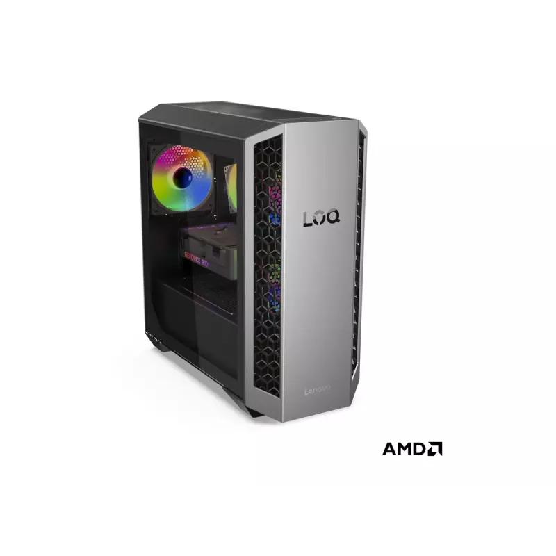 Desktop-Tower Lenovo LOQ 26ADR10 — AMD Ryzen 7 8745HX, 32 GB DDR5 (2×16 GB), 1 TB, NVIDIA GeForce RTX 5060 Ti, Windows 11 Home