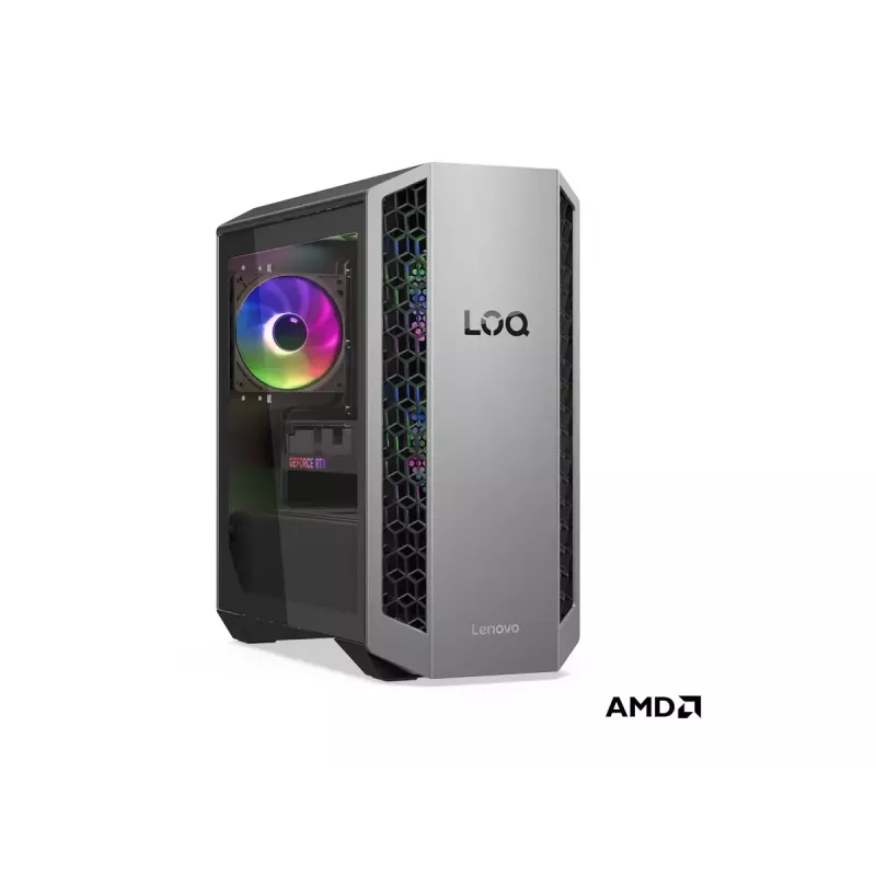 Desktop-Tower Lenovo LOQ 26ADR10 — AMD Ryzen 7 8745HX, 32 GB DDR5 (2×16 GB), 1 TB, NVIDIA GeForce RTX 5060 Ti, Windows 11 Home
