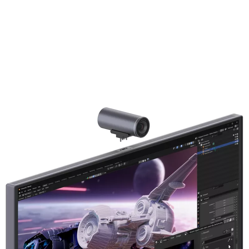 Monitor Lenovo Yoga Pro 27UD-10 – 26,5 Zoll QD-OLED 4K (3840×2160), 0,03 ms, USB-C-Hub, VESA, Lautsprecher, höhenverstellbar, schwarz