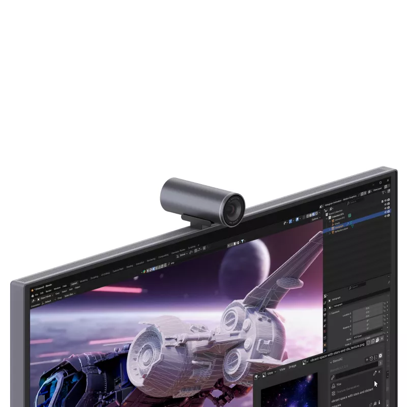 Monitor Lenovo Yoga Pro 27UD-10 – 26,5 Zoll QD-OLED 4K (3840×2160), 0,03 ms, USB-C-Hub, VESA, Lautsprecher, höhenverstellbar, schwarz